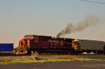 CP AC44CW Locomotive leading a train